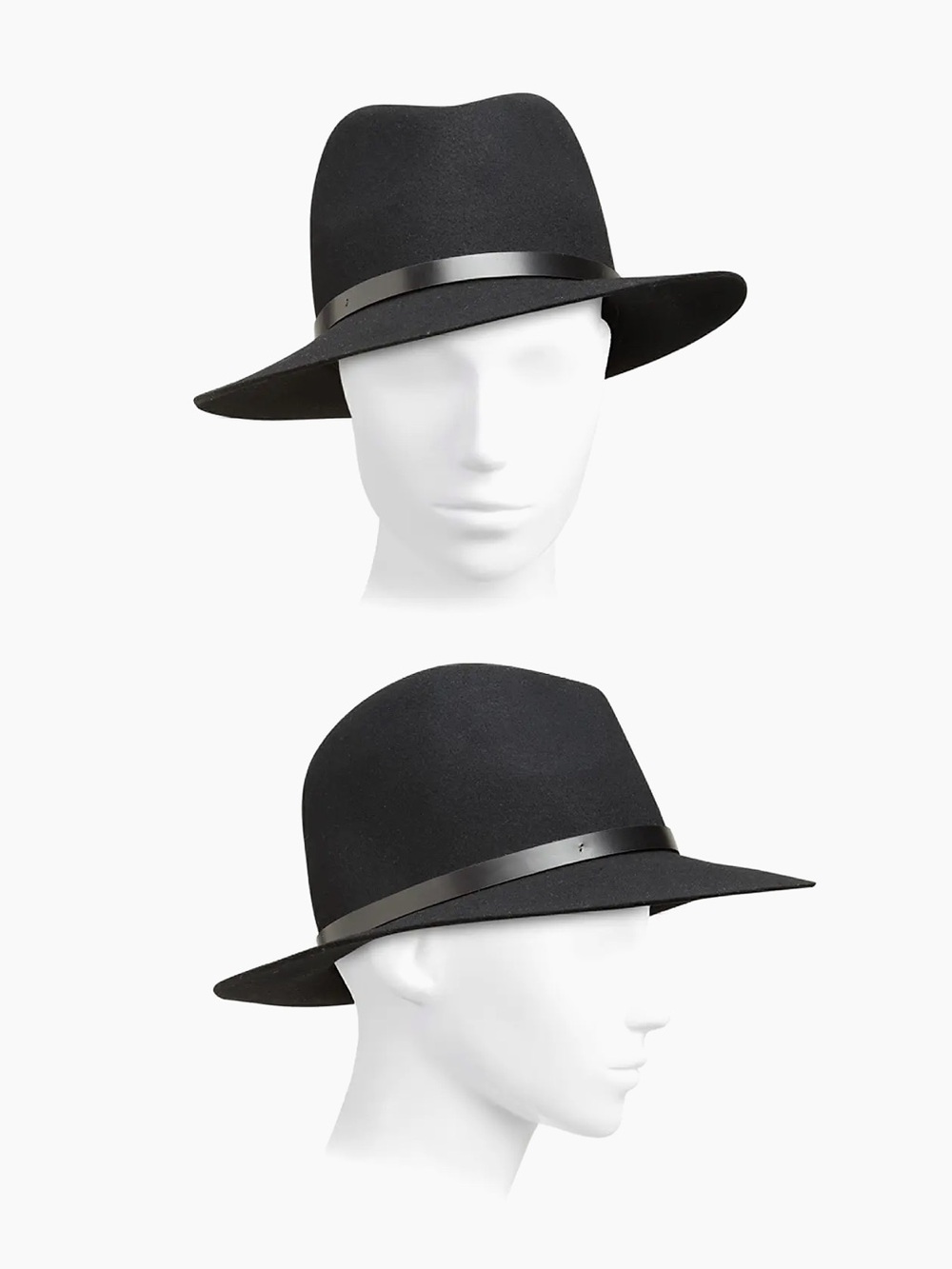 Rag & Bone floppy wool fedora in black size L